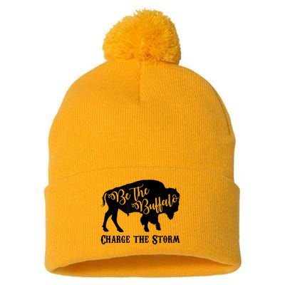 Be The Buffalo Charge The Storm Success Pom Pom 12in Knit Beanie
