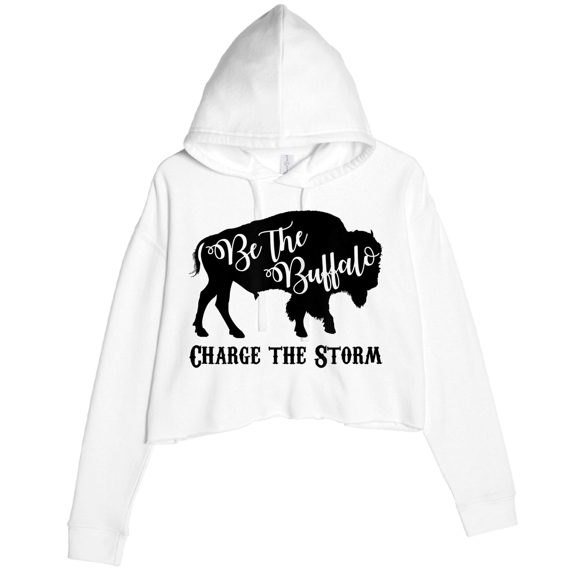 Be The Buffalo Charge The Storm Success Crop Fleece Hoodie