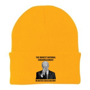 Biden The Biggest National Embarrassment Knit Cap Winter Beanie