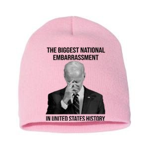 Biden The Biggest National Embarrassment Short Acrylic Beanie