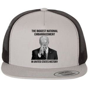 Biden The Biggest National Embarrassment Flat Bill Trucker Hat