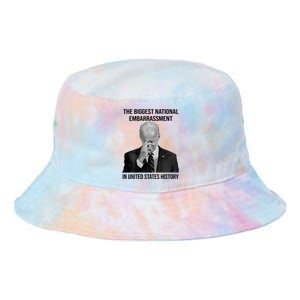 Biden The Biggest National Embarrassment Tie Dye Newport Bucket Hat