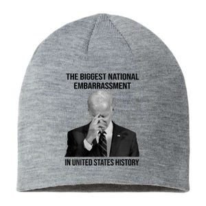 Biden The Biggest National Embarrassment Sustainable Beanie