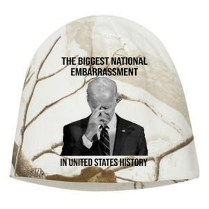 Biden The Biggest National Embarrassment Kati - Camo Knit Beanie