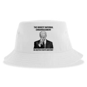 Biden The Biggest National Embarrassment Sustainable Bucket Hat