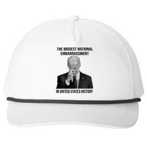 Biden The Biggest National Embarrassment Snapback Five-Panel Rope Hat