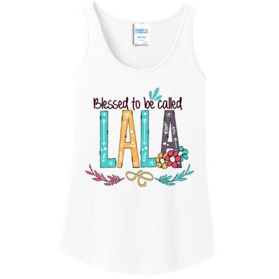 Blessed To Be Called Lala Colorful Giftsgrandma Ladies Essential Tank