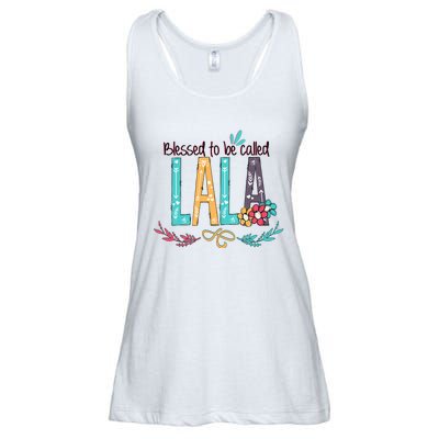 Blessed To Be Called Lala Colorful Giftsgrandma Ladies Essential Flowy Tank