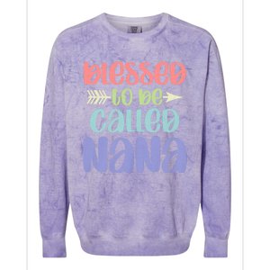 Blessed To Be Called Nana Happy MotherS Day Mom Grandma Colorblast Crewneck Sweatshirt