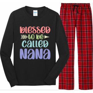 Blessed To Be Called Nana Happy MotherS Day Mom Grandma Long Sleeve Pajama Set