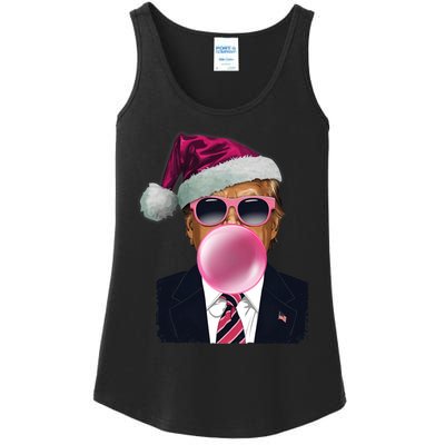 Bubblegum Trump Blowing Christmas Trump Ladies Essential Tank