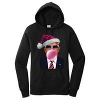 Bubblegum Trump Blowing Christmas Trump Women's Pullover Hoodie