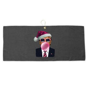 Bubblegum Trump Blowing Christmas Trump Large Microfiber Waffle Golf Towel