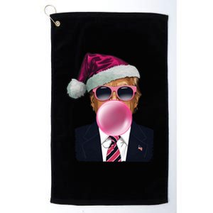 Bubblegum Trump Blowing Christmas Trump Platinum Collection Golf Towel