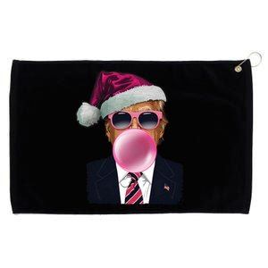 Bubblegum Trump Blowing Christmas Trump Grommeted Golf Towel