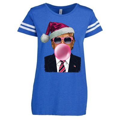 Bubblegum Trump Blowing Christmas Trump Enza Ladies Jersey Football T-Shirt