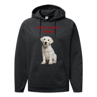 Born To Be Best Friends Design Performance Fleece Hoodie