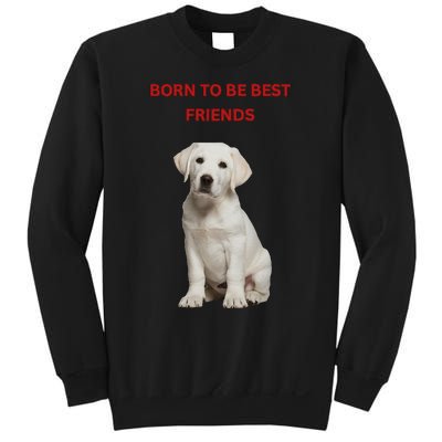 Born To Be Best Friends Design Sweatshirt