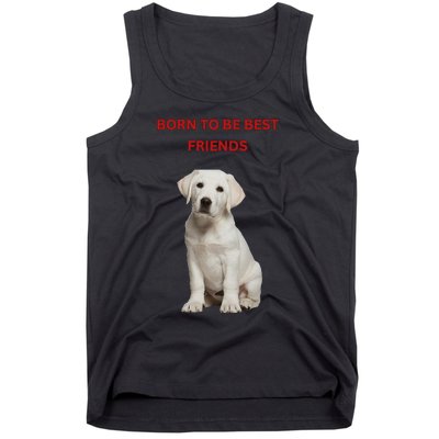 Born To Be Best Friends Design Tank Top