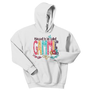 Blessed To Be Called Gammie Colorful Giftsgrandma Kids Hoodie