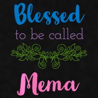 Blessed To Be Called Mema MotherS Day Ladies PosiCharge Tri-Blend Wicking Tank