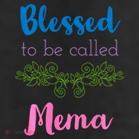Blessed To Be Called Mema MotherS Day Cool Comfort Performance Bucket Hat