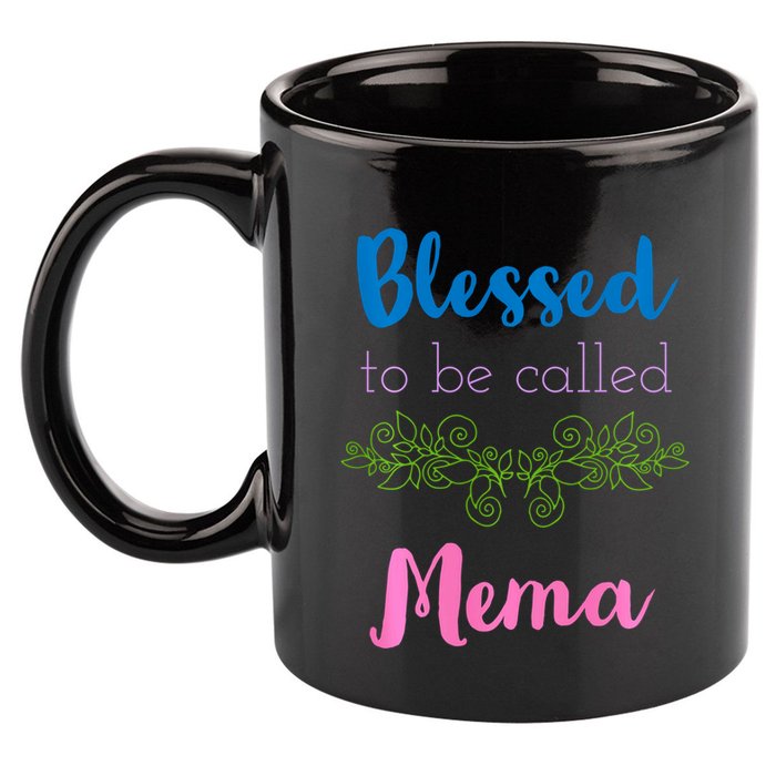 Blessed To Be Called Mema MotherS Day 11oz C Handle Ceramic Mug
