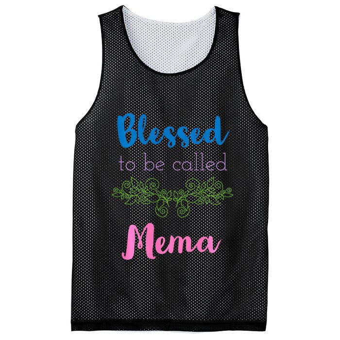 Blessed To Be Called Mema MotherS Day Mesh Reversible Basketball Jersey Tank