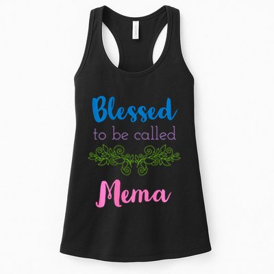 Blessed To Be Called Mema MotherS Day Womens Tank Top