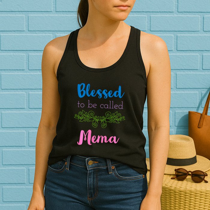 Blessed To Be Called Mema MotherS Day Womens Tank Top