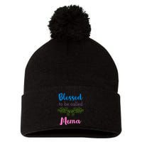 Blessed To Be Called Mema MotherS Day Pom Pom 12in Knit Beanie