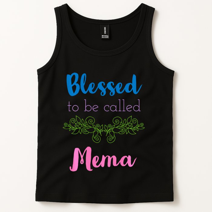Blessed To Be Called Mema MotherS Day Tank Top