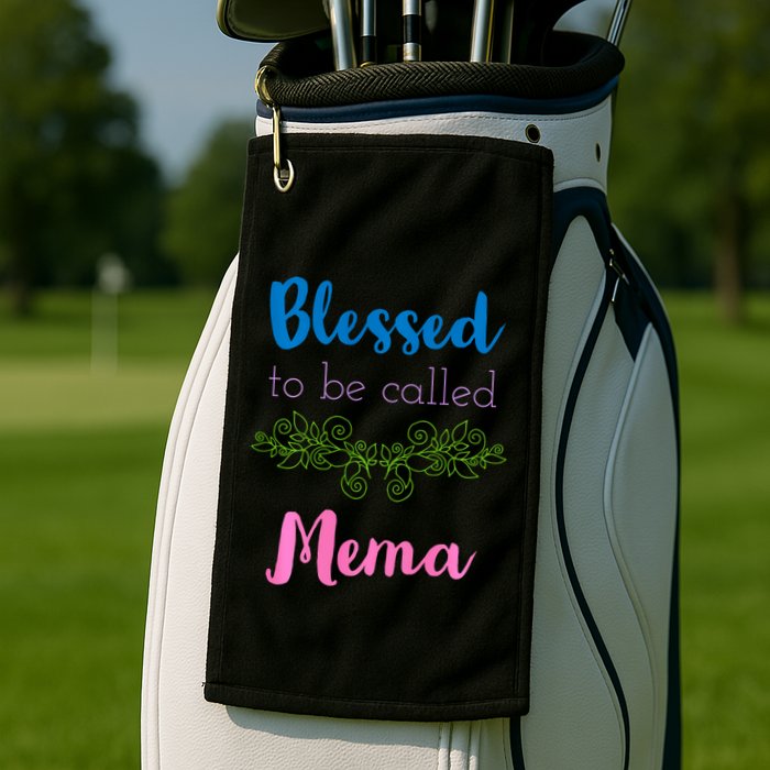 Blessed To Be Called Mema MotherS Day Golf Towel