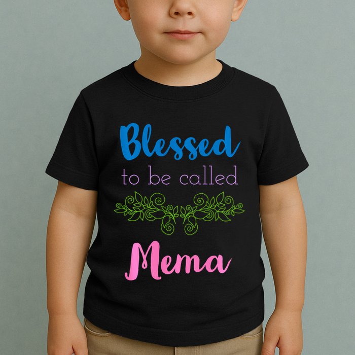 Blessed To Be Called Mema MotherS Day Toddler T-Shirt