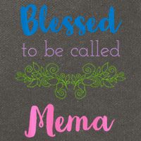 Blessed To Be Called Mema MotherS Day Cotton Canvas Backpack