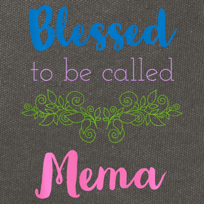 Blessed To Be Called Mema MotherS Day Cotton Canvas Backpack