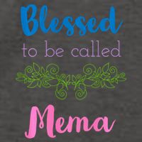 Blessed To Be Called Mema MotherS Day Vector Backpack