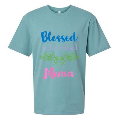 Blessed To Be Called Mema MotherS Day Sueded Cloud Jersey T-Shirt
