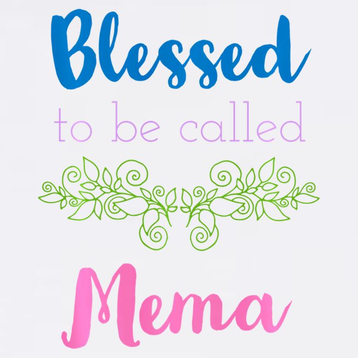 Blessed To Be Called Mema MotherS Day Garment-Dyed Sweatshirt