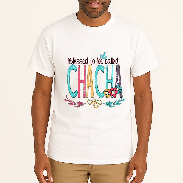 Blessed To Be Called Chacha Colorful Giftsgrandma Tall T-Shirt
