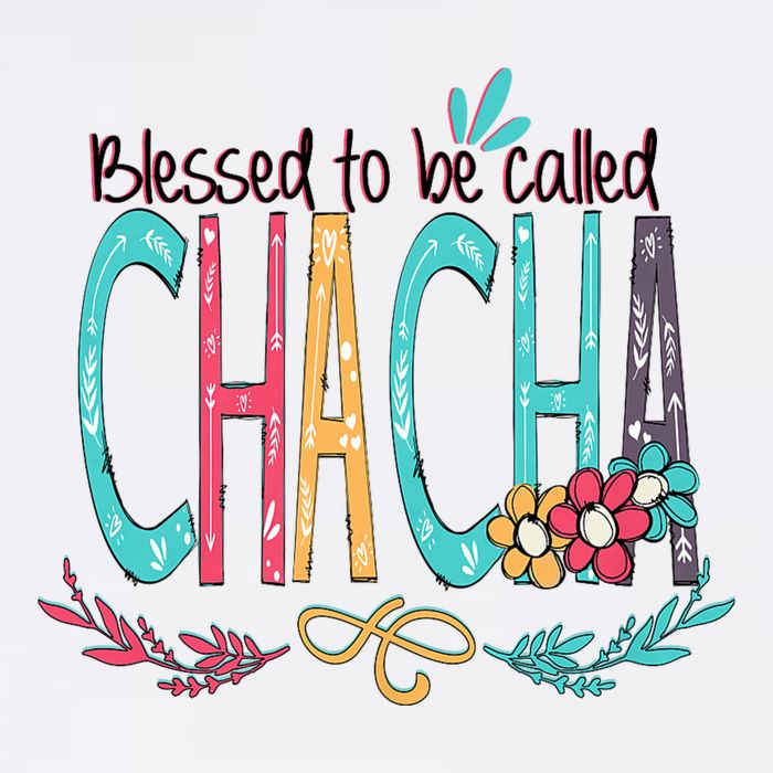 Blessed To Be Called Chacha Colorful Giftsgrandma Button