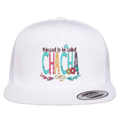 Blessed To Be Called Chacha Colorful Giftsgrandma Flatbill Hat