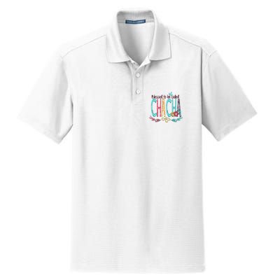 Blessed To Be Called Chacha Colorful Giftsgrandma Dry Zone Grid Polo