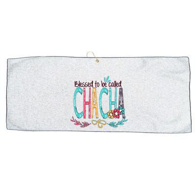 Blessed To Be Called Chacha Colorful Giftsgrandma Large Microfiber Waffle Golf Towel