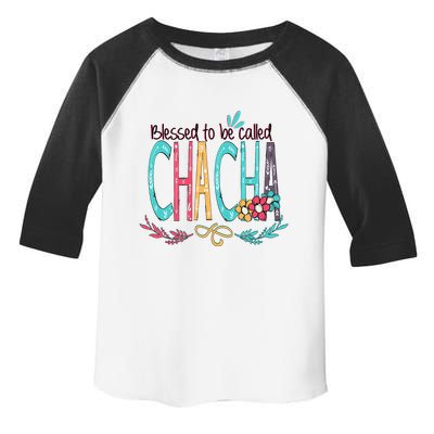 Blessed To Be Called Chacha Colorful Giftsgrandma Toddler Fine Jersey T-Shirt