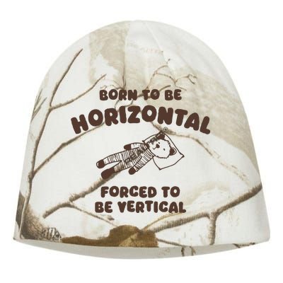 Born To Be Horizontal Forced To Be Vertical Kati - Camo Knit Beanie