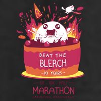 Beat The Blerch 10 Years Marathon Carnation Washington Adult Drive Performance Visor