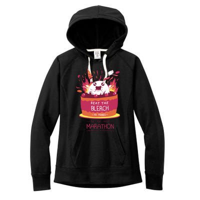 Beat The Blerch 10 Years Marathon Carnation Washington Women's Fleece Hoodie