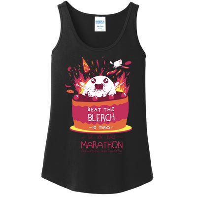 Beat The Blerch 10 Years Marathon Carnation Washington Ladies Essential Tank