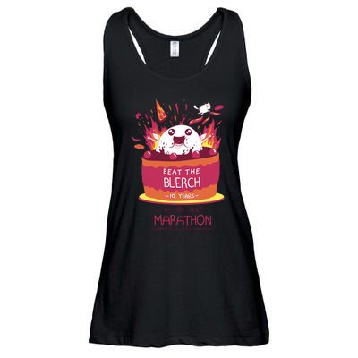 Beat The Blerch 10 Years Marathon Carnation Washington Ladies Essential Flowy Tank